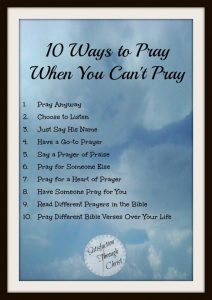 10 ways to pray