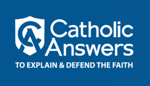 Catholic Answers Live podcast cover art featuring the program logo.